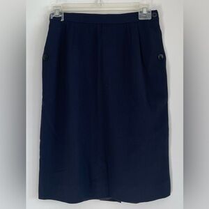 Valentino woman’s lady pencil skirt. Very dark blue color. Size S
